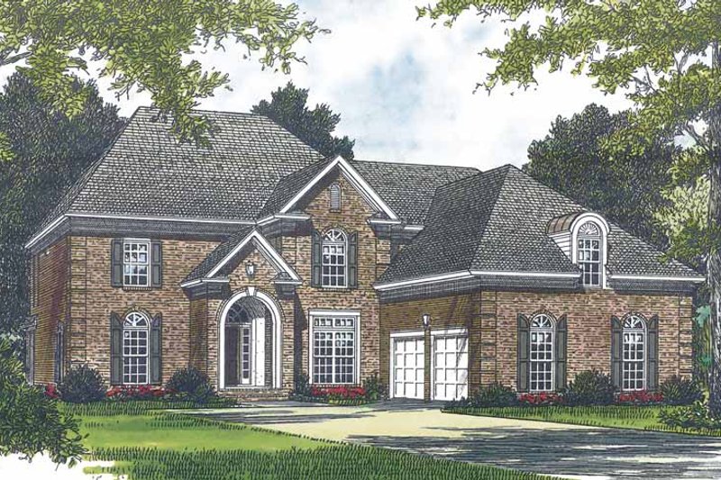 Dream House Plan - Traditional Exterior - Front Elevation Plan #453-567
