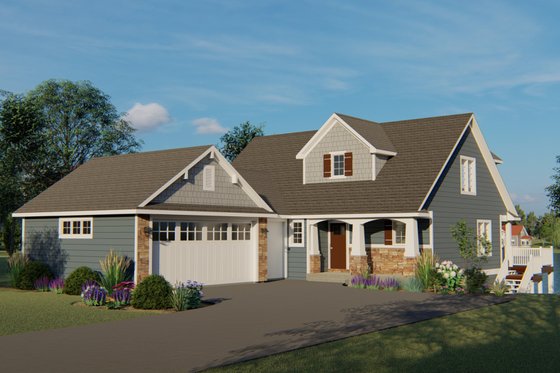 Exterior - Front Elevation for Beach House Plan #1064-27 - 3 bed, 2.5 bath