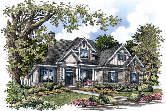 Exterior - Front Elevation 5 for Traditional House Plan #929-822 - 4 bed, 3 bath