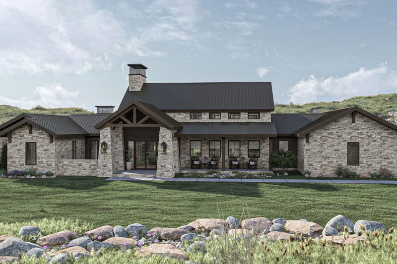Ranch Style House Plan - 3 Beds 2.5 Baths 2744 Sq/Ft Plan #455-485