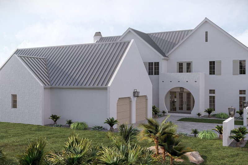 Architectural House Design - Exterior - Other Elevation 1 for Mediterranean House Plan #455-807 - 4 bed, 4.5 bath