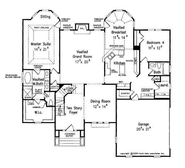 Home Plan - Colonial Floor Plan - Main Floor Plan #927-764