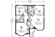 Traditional Style House Plan - 2 Beds 1 Baths 1103 Sq/Ft Plan #25-313 