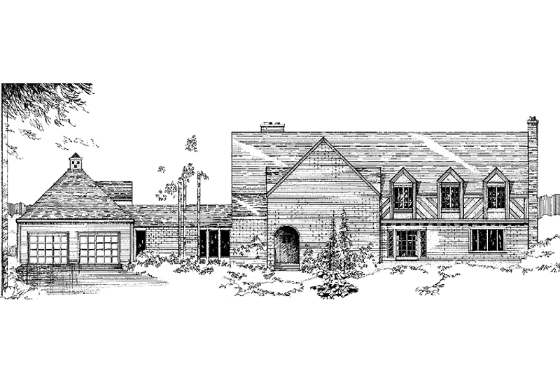 Home Plan - Exterior - Front Elevation 3 for Craftsman House Plan #60-935 - 5 bed, 3 bath