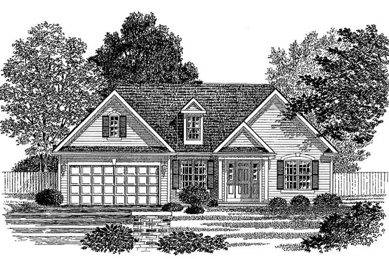 Home Plan - Ranch Exterior - Front Elevation Plan #316-238