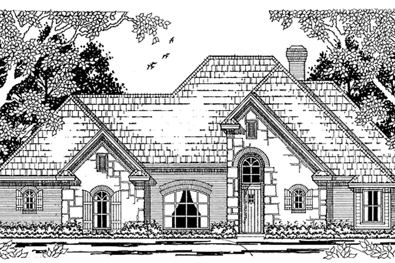 Home Plan - Country Exterior - Front Elevation Plan #42-561