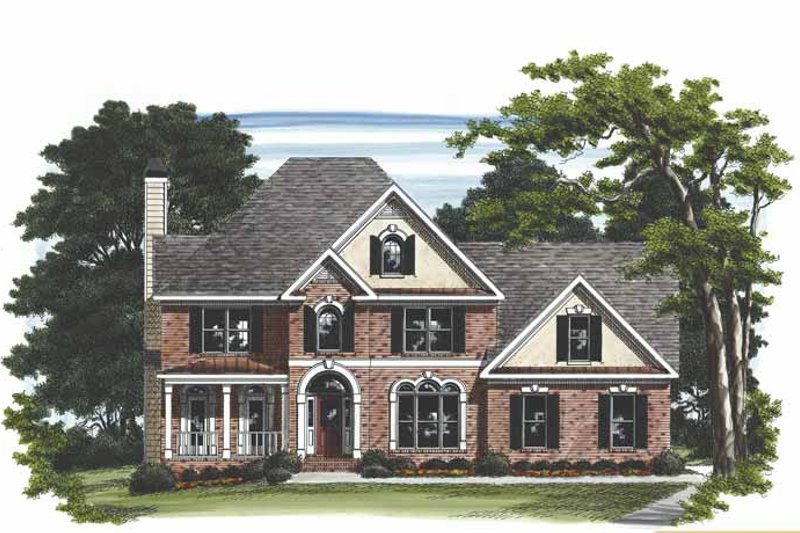 Dream House Plan - Traditional Exterior - Front Elevation Plan #927-466