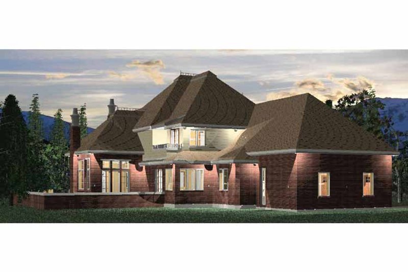 Home Plan - Exterior - Rear Elevation for Victorian House Plan #937-24 - 6 bed, 2.5 bath