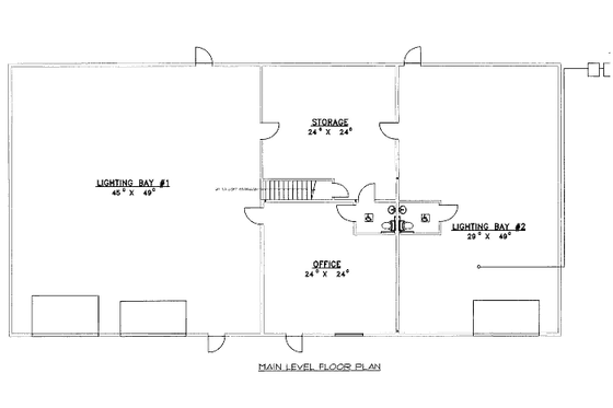 Floor Plan - Main Floor for Traditional House Plan #117-655, 0 bath