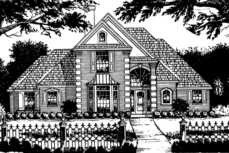 Home Plan - Country Exterior - Front Elevation Plan #40-476
