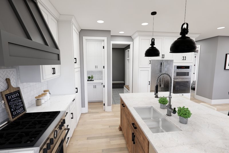 Dream House Plan - Interior - Kitchen 3 for Farmhouse House Plan #51-1251 - 3 bed, 3.5 bath