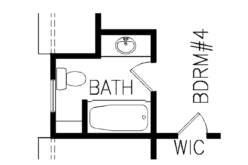 Home Plan - Floor Plan - Other Floor for Craftsman House Plan #54-274 - 4 bed, 2.5 bath