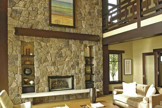 Interior - Family Room for Craftsman House Plan #928-15 - 2 bed, 3 bath