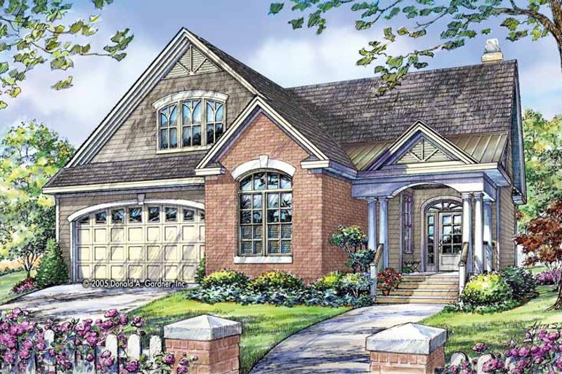 Home Plan - Exterior - Front Elevation 3 for Country House Plan #929-784 - 3 bed, 2 bath