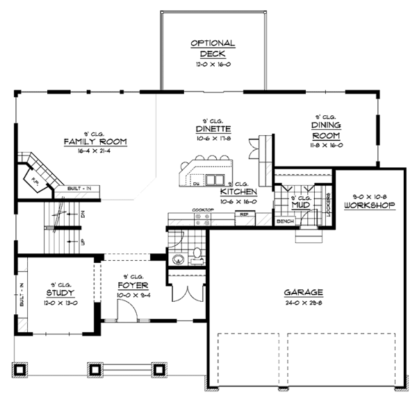 Dream House Plan - Traditional Floor Plan - Main Floor Plan #51-667