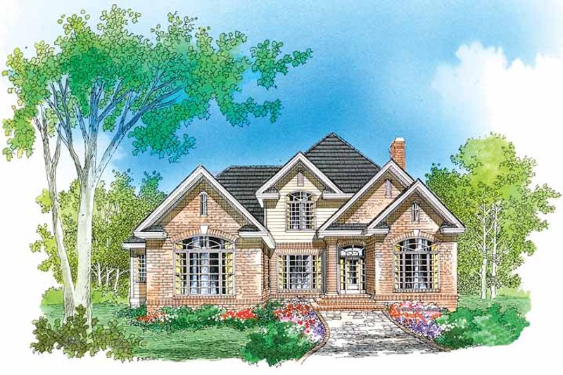 Architectural House Design - Traditional Exterior - Front Elevation Plan #929-564