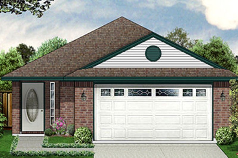 Traditional Style House Plan - 3 Beds 2 Baths 1327 Sq/Ft Plan #84-302