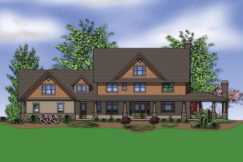 Craftsman Style House Plan - 4 Beds 4.5 Baths 3959 Sq/Ft Plan #48-250 ...