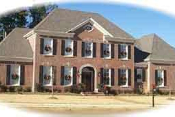 Exterior - Front Elevation for Southern House Plan #81-605 - 3 bed, 3.5 bath