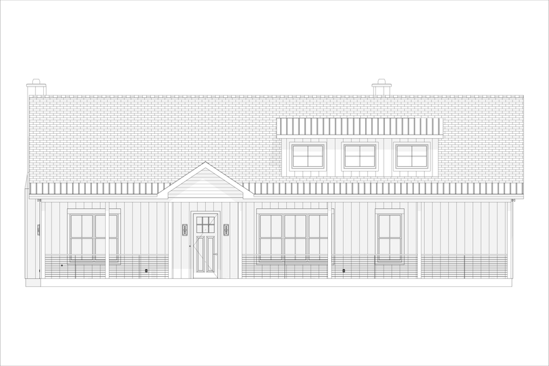 Dream House Plan - Exterior - Front Elevation 3 for Farmhouse House Plan #1127-15 - 2 bed, 2 bath