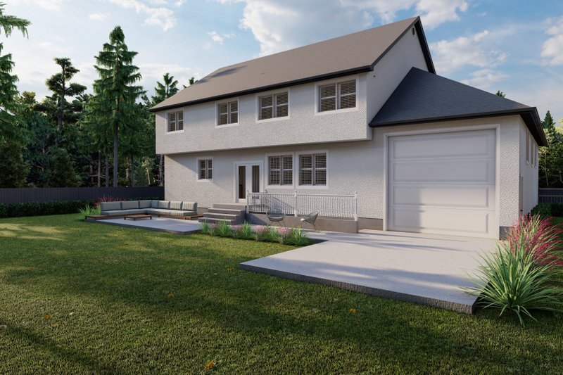 House Plan Design - Exterior - Rear Elevation for Traditional House Plan #1060-153 - 5 bed, 4 bath