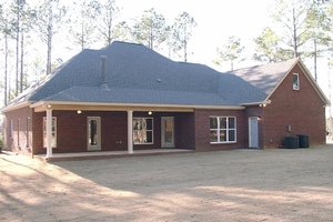 Exterior - Rear Elevation for European House Plan #63-167 - 4 bed, 3.5 bath