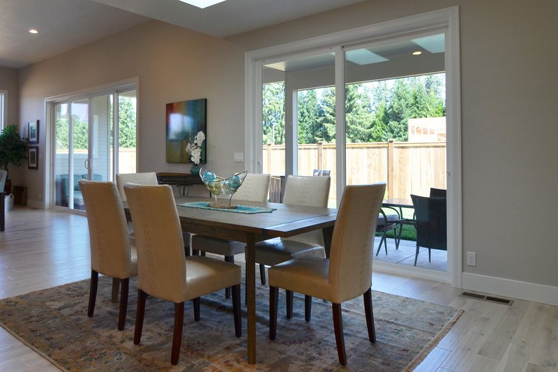House Blueprint - Interior - Dining Room 1 for Prairie House Plan #124-1195 - 3 bed, 2 bath