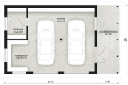 Contemporary Style House Plan - 0 Beds 0 Baths 724 Sq/Ft Plan #924-8 