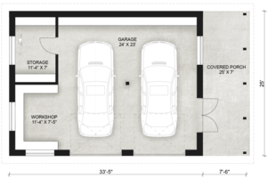 Floor Plan - Main Floor for Contemporary House Plan #924-8, 0 bath