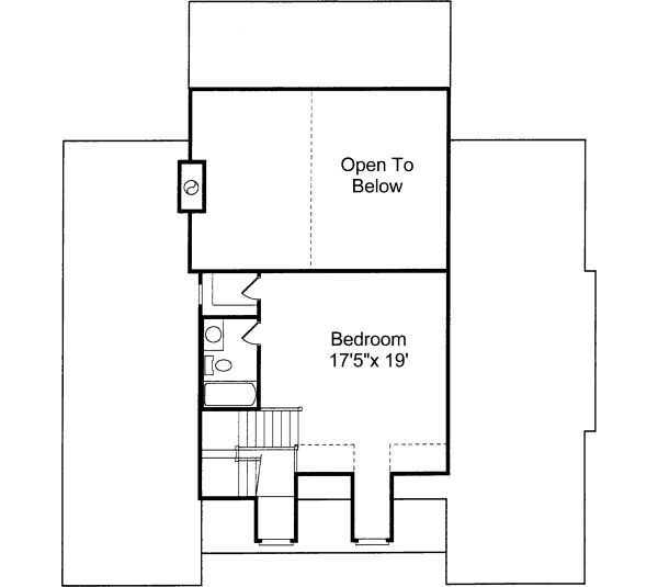 House Design - Traditional Floor Plan - Upper Floor Plan #37-116
