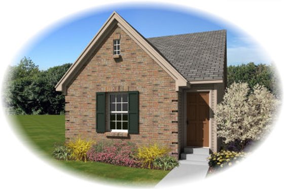 Exterior - Front Elevation for Traditional House Plan #81-13857 - 3 bed, 2 bath