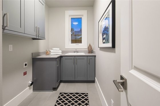 Interior - Laundry for Contemporary House Plan #1066-62 - 4 bed, 3.5 bath