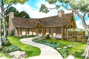 Country Style House Plan - 3 Beds 3 Baths 2491 Sq/Ft Plan #140-111 
