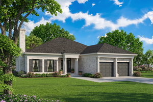 House Blueprint - European Exterior - Front Elevation Plan #17-1019