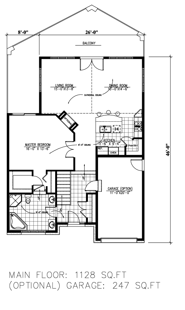 Contemporary Floor Plan - Main Floor Plan #138-362