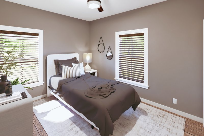 House Plan Design - Interior - Bedroom 1 for Farmhouse House Plan #44-289 - 3 bed, 2 bath