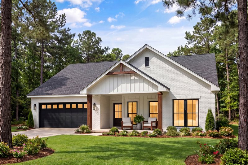 Home Plan - Exterior - Front Elevation 4 for Farmhouse House Plan #430-433 - 3 bed, 2 bath