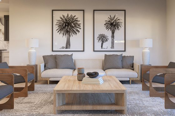 Interior - Family Room 3 for Beach House Plan #455-672 - 3 bed, 3.5 bath