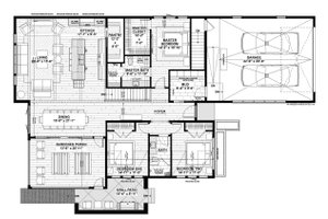 Floor Plan - Main Floor for Contemporary House Plan #928-345 - 3 bed, 2 bath