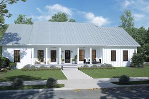 Farmhouse Exterior - Front Elevation Plan #44-258