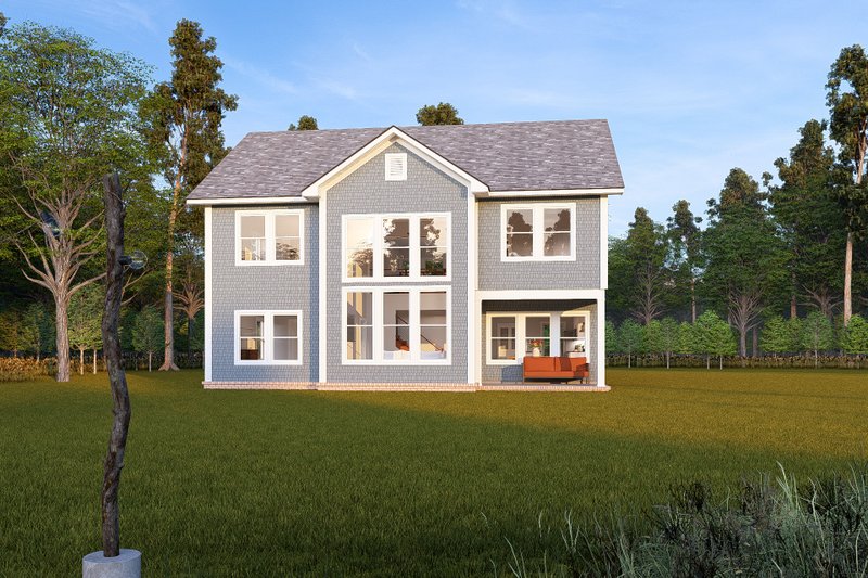 Dream House Plan - Exterior - Rear Elevation for Cottage House Plan #513-2335 - 4 bed, 3.5 bath
