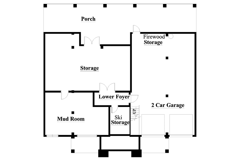 Home Plan - Floor Plan - Lower Floor for Southern House Plan #930-163 - 3 bed, 3 bath
