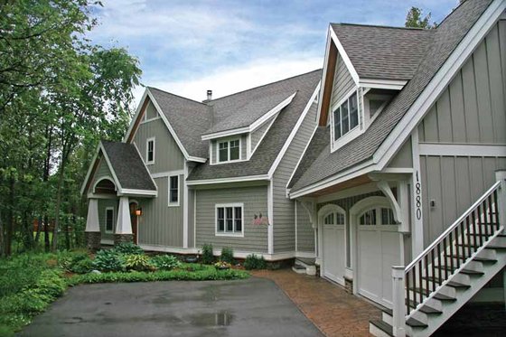 Exterior - Front Elevation 4 for Craftsman House Plan #928-54 - 3 bed, 3.5 bath