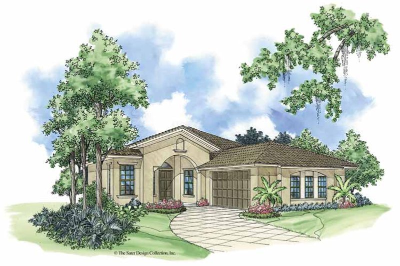 Home Plan - Mediterranean Exterior - Front Elevation Plan #930-380