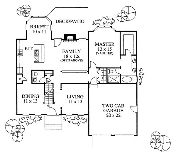 Home Plan - Classical Floor Plan - Main Floor Plan #1053-8