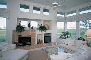 Interior - Family Room for Mediterranean House Plan #930-38 - 3 bed, 3.5 bath