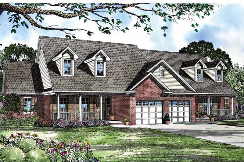 Home Plan - Exterior - Front Elevation 3 for Country House Plan #17-3119 - 3 bed, 3.5 bath