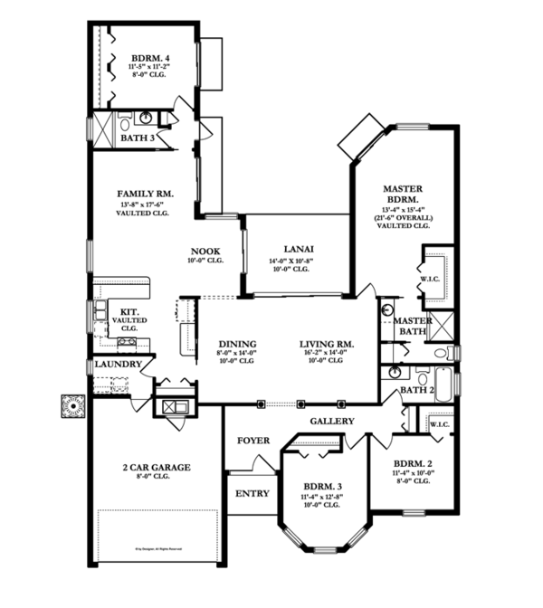 Dream House Plan - Mediterranean Floor Plan - Main Floor Plan #1058-40