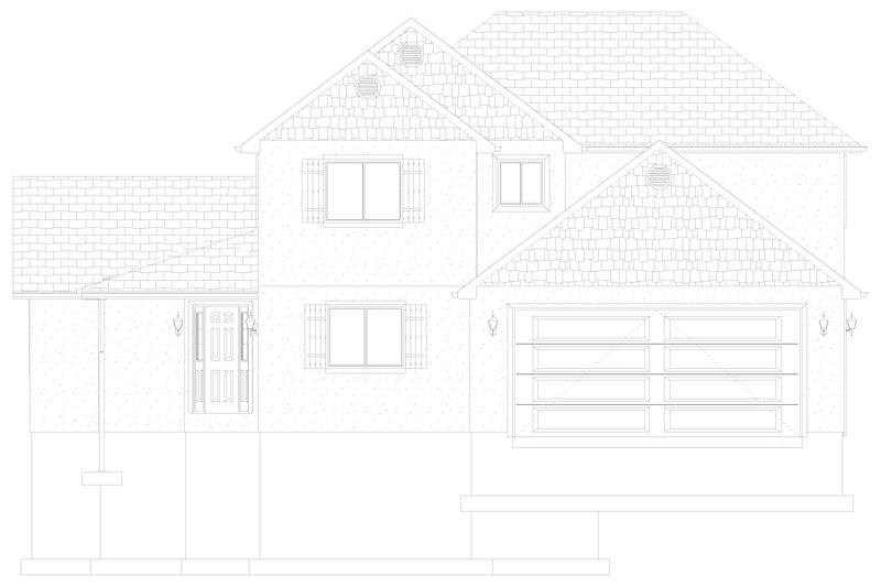 Dream House Plan - Exterior - Front Elevation 5 for Traditional House Plan #1060-154 - 3 bed, 2.5 bath