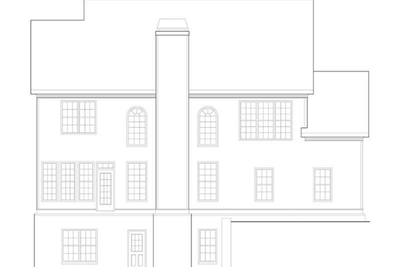 House Blueprint - Exterior - Rear Elevation for Classical House Plan #927-882 - 5 bed, 4 bath
